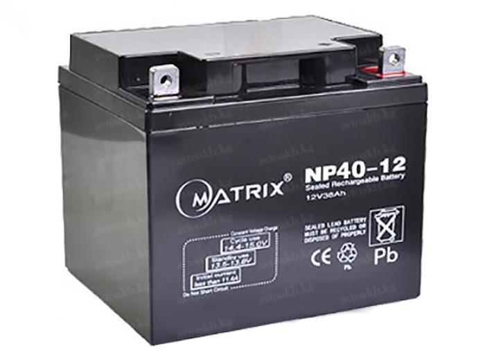 Аккумулятор Matriх 12V 40Ah (NP40-12)